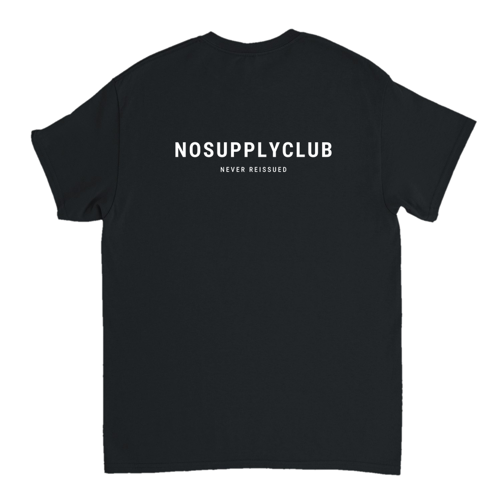 Black t-shirt, back