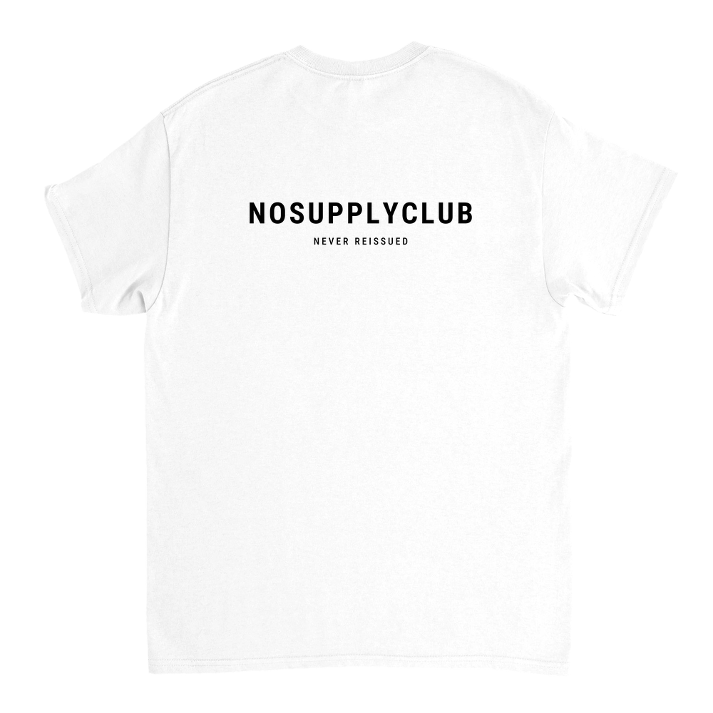 White t-shirt, back